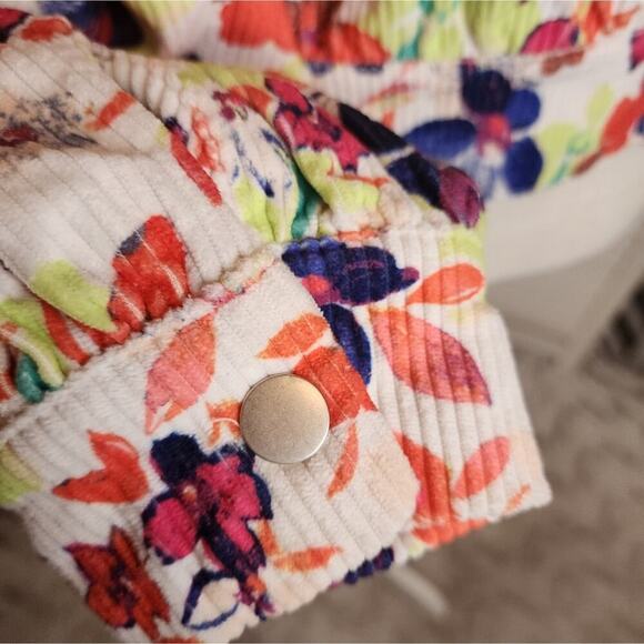 EMILY WONDER THE RAVEN KAT FLORAL CORDUROY JACKET SIZE MED - Picture 6 of 8